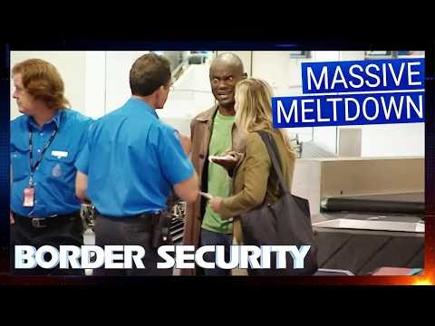 Angriest Passenger Melt Downs At Border Security ｜ Border Security Compilation