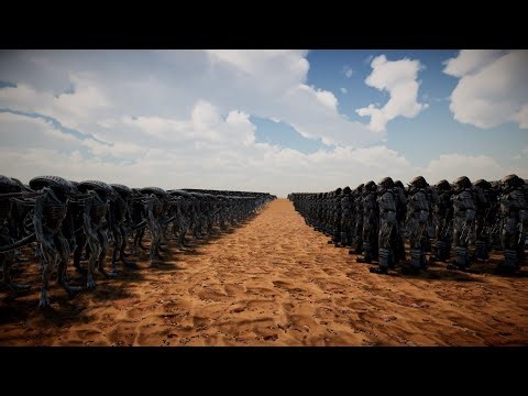 50,000 Predators vs 50,000 Aliens – Ultimate Sci-Fi War | UEBS2