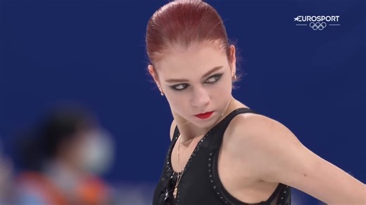 This ice skater (Alexandra Trusova) found out right before competing that the judges were conspiring against her, so she threw in more quad jumps than ever seen before (5). Judges had no choice but to score her high, and she won anyway.