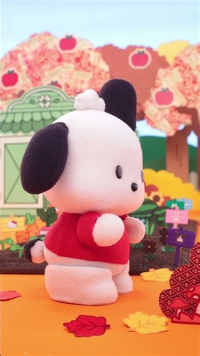 Apple picking turns into a fun game with friends! 🍎✨ #HelloKitty #Pochacco #Shorts