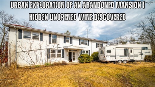 Abandoned mansion urban exploration with hidden wine discovery