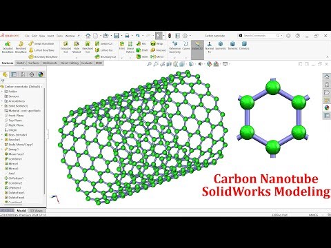 SolidWorks Advanced Exercise-Carbon nanotube Modeling