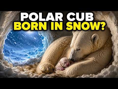How Does a Polar Bear Cub Survive Being Born Inside a Den in the Middle of Winter?