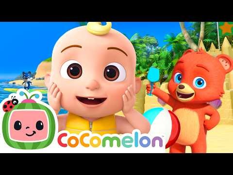 If You're Happy and You Know It | Playing at the Beach | JJ's Animal Time - CoComelon Kids Songs
