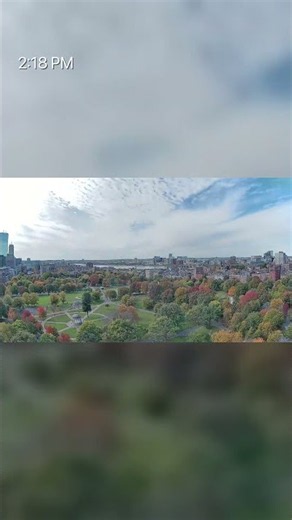 Today over Boston Common in 30 seconds ☁️ Oct 28