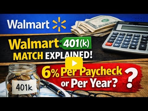 Walmart 401(k) Match Explained: 6% Per Paycheck or Per Year?
