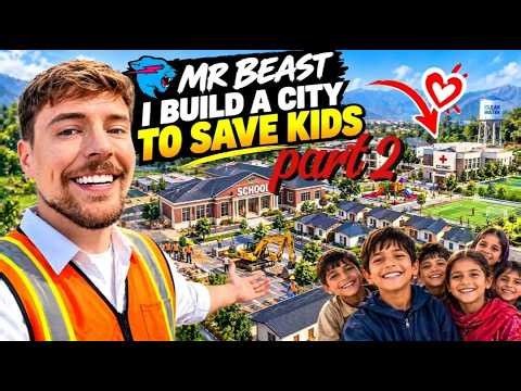 Mr beast | I build a city to save kids 😱| part 2 #mrbeast #mrbeastshorts