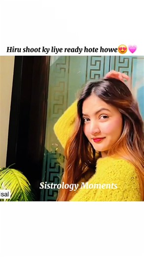 Hiru shoot ky liye ready hote howe😍💗#sistrology