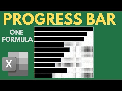 Build a PROGRESS BAR in Excel - Using a Simple FORMULA