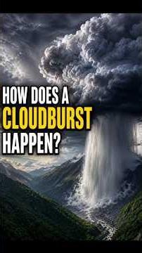 How Does a Cloudburst Happen? 🌧️ | The Real Science Behind Cloudbursts