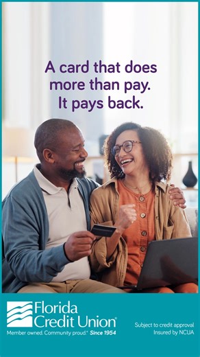 With an FCU Visa® Credit Card, every purchase builds toward something bigger. From the essentials to the extras, earn rewards you’ll actually look forward to using. | Florida Credit Union