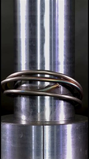 Hydraulic Press vs Torsion Spring – Extreme Pressure Test 😱#shorts #short #hydraulicpress