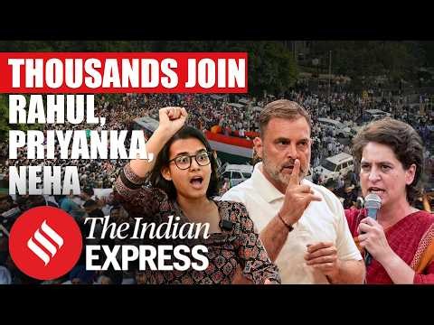 Thousands Join Rahul Gandhi, Priyanka Gandhi Vadra and Neha Bora’s March to Supreme Court