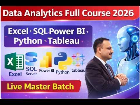 Advanced Excel Formulas Full Course 2026 | Learn 500+ Excel Functions | Live Master Batch