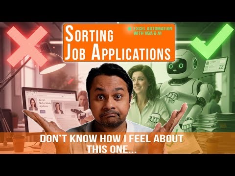 Sort CVs Using AI || Compare CV vs Job Description to FIND the Right Candidates || VBA & Gemini API