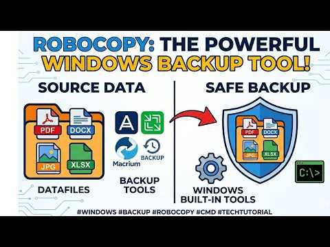 Stop Using Slow Backup Software! Try Robocopy in Windows