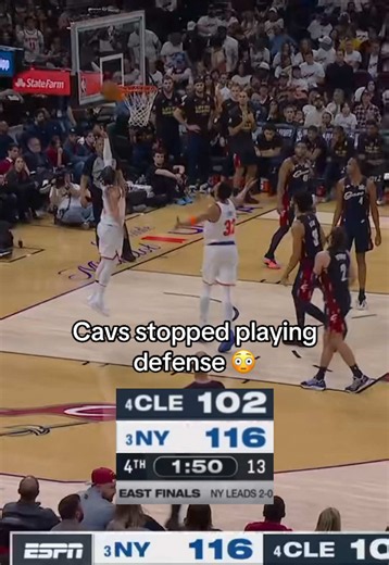 Cavs gave Brunson a free bucket 😳😅#nba #basketball #knicks #cavs #playoffs