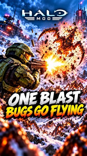 ONE BLAST Sent the Bugs Flying 💥 | Helldivers 2 Halo Mod