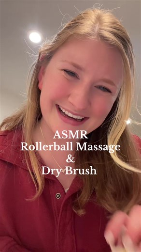 Relaxing ASMR Rollerball Massage and Dry Brush Techniques