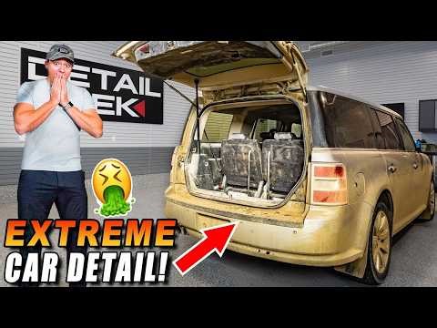 Real-Time "IMPOSSIBLE" Cleaning of the NASTIEST Dealer Trade-in Ever!