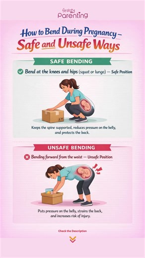 Bending During Pregnancy - Safe and Unsafe Postures