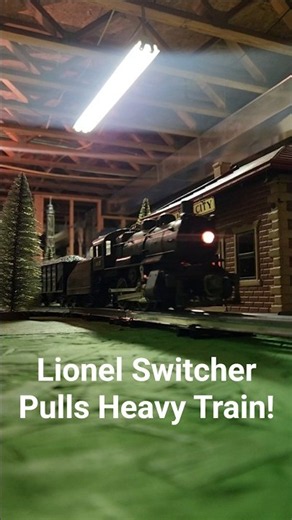 Lionel Switcher Pulls ALL of my Scale Cars. What a little trooper!