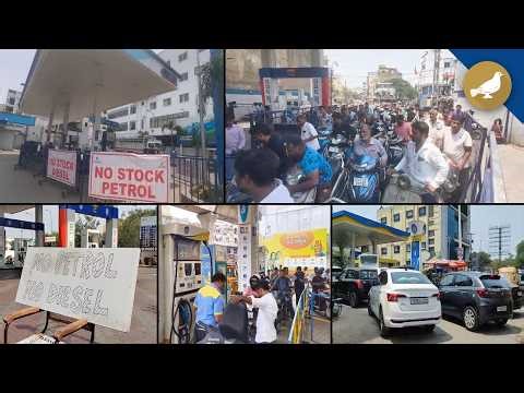 No stock, long queues: Fuel rush in parts of Hyderabad