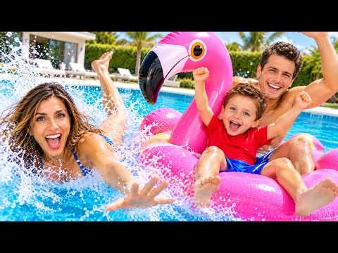 NEW: 24 HOUR OVERNIGHT POOL CHALLENGE! (WE ALMOST QUIT) | The Anazala Family