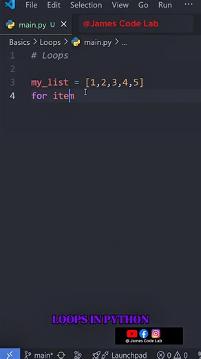 Python tutorial for beginners - Loops 🔁 | James Code Lab