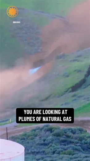A freeway north of Los Angeles was closed for hours and a shelter-in-place order was issued to more than 19,000 residents in Castaic after a natural gas line ruptured on Saturday afternoon. The 5 Freeway is a major artery that links Southern California to the rest of the state. It's unclear what caused the gas line to rupture, but Los Angeles County Sheriff's Department deputies told CBS Los Angeles that it was possibly caused by a mudslide. #california #southerncalifornia