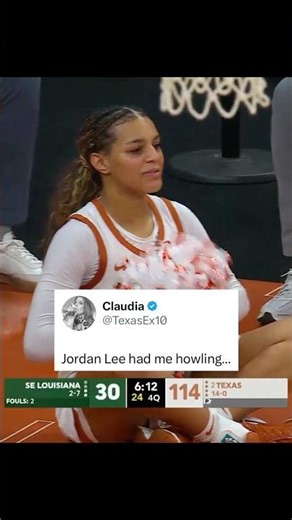 Texas had an 84 point lead and Jordan Lee decided to become a cheerleader mid game 😭