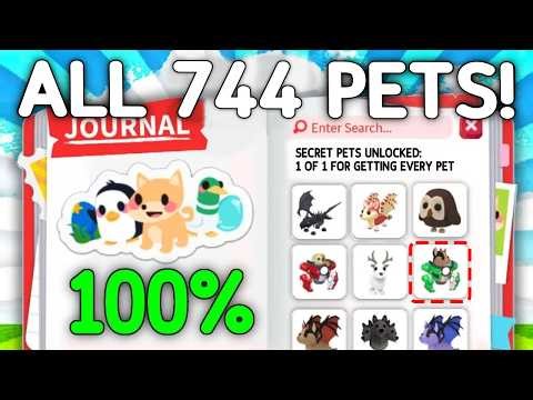 I COMPLETED ADOPT ME! Getting EVERY Pet!