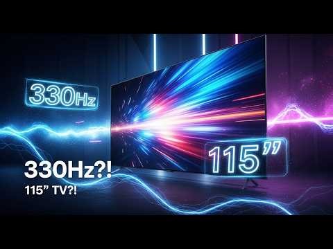 330Hz on a 115-Inch TV?! LG QNED 2026 is Unbeatable.