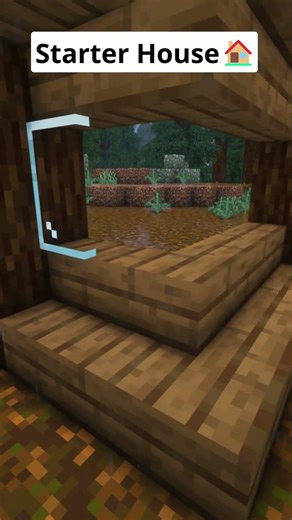 Minecraft Easy Starter House🏠 #shorts