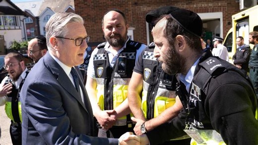 'Protect our children!' U.K. PM faces protest as he visits site of north London stabbing attack