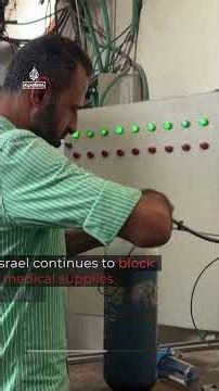 Gaza’s hospitals are running out of oxygen as the healthcare system nears collapse | AJ #shorts