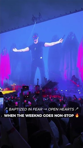 The Weeknd Went Non-Stop: Baptized In Fear → Open Hearts 🔥 #theweeknd #barcelona #concierto #show
