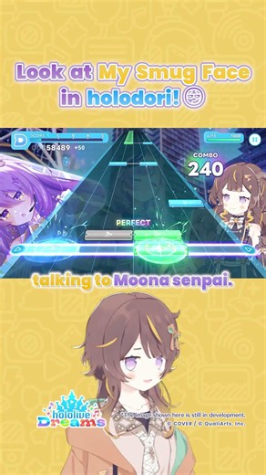 WITNESS THE RHYTHM GAMEPLAY AND ANYA'S SMUG FACE IN #holoodori! #shorts #vtuber