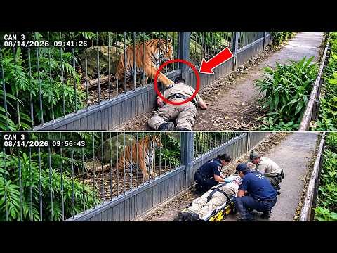 Horrifying Tiger Attack at Yorkshire Wildlife Park! Man Seriously Injured | Breaking News