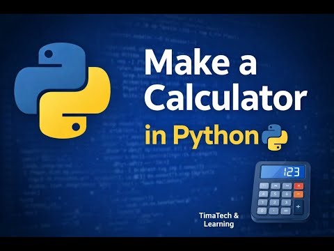 Python Tutorial for Beginners | Build a Simple Calculator