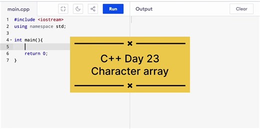 Day 23 C … character array full explanation 📝👩‍💻📚 Initialization methods and printing methods of character array 📝👩‍💻📚 C for beginners 📝👩‍💻📚 Programming fundamentals for beginners 📝👩‍💻📚 #computerscience2026 #programmingfundamentals #characterarray #programming #cpp