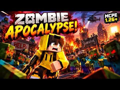 🔥 Minecraft Zombie Apocalypse Is INSANE! 🧟‍♂️ | Zombie Apocalypse Mod MCPE 1.26+