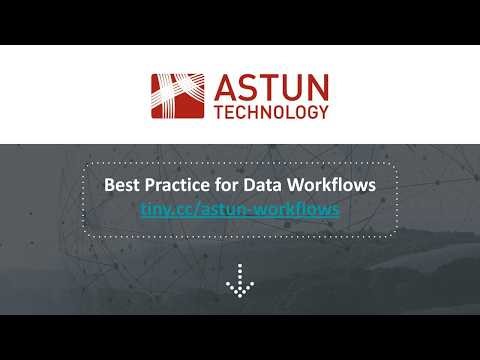 Best practice for data workflows