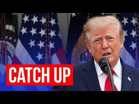 Donald Trump makes a speech from the Rose Garden