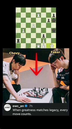 Faker vs. Chovy, but it's CHESS?! We found the position...