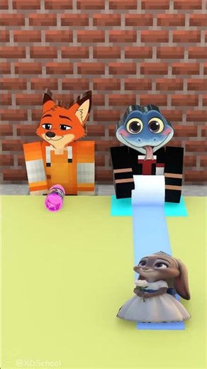 The matching picture challenge with Nick Wilde and Gary 🎉