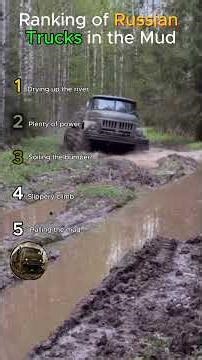 Russian Trucks vs Impossible Mud Terrain #shorts #4x4power