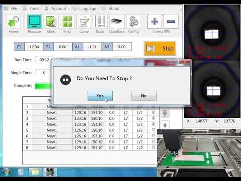 SMT802B-F Offset between suction nozzle and downward camera