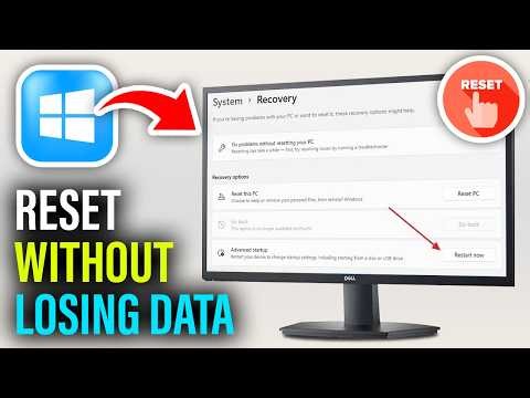 How to reset PC / Laptop without losing data