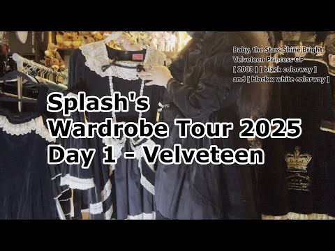 Oldschool Lolita EGL Wardrobe 2025 - Day 1 - Velveteen Main Pieces Pt1
